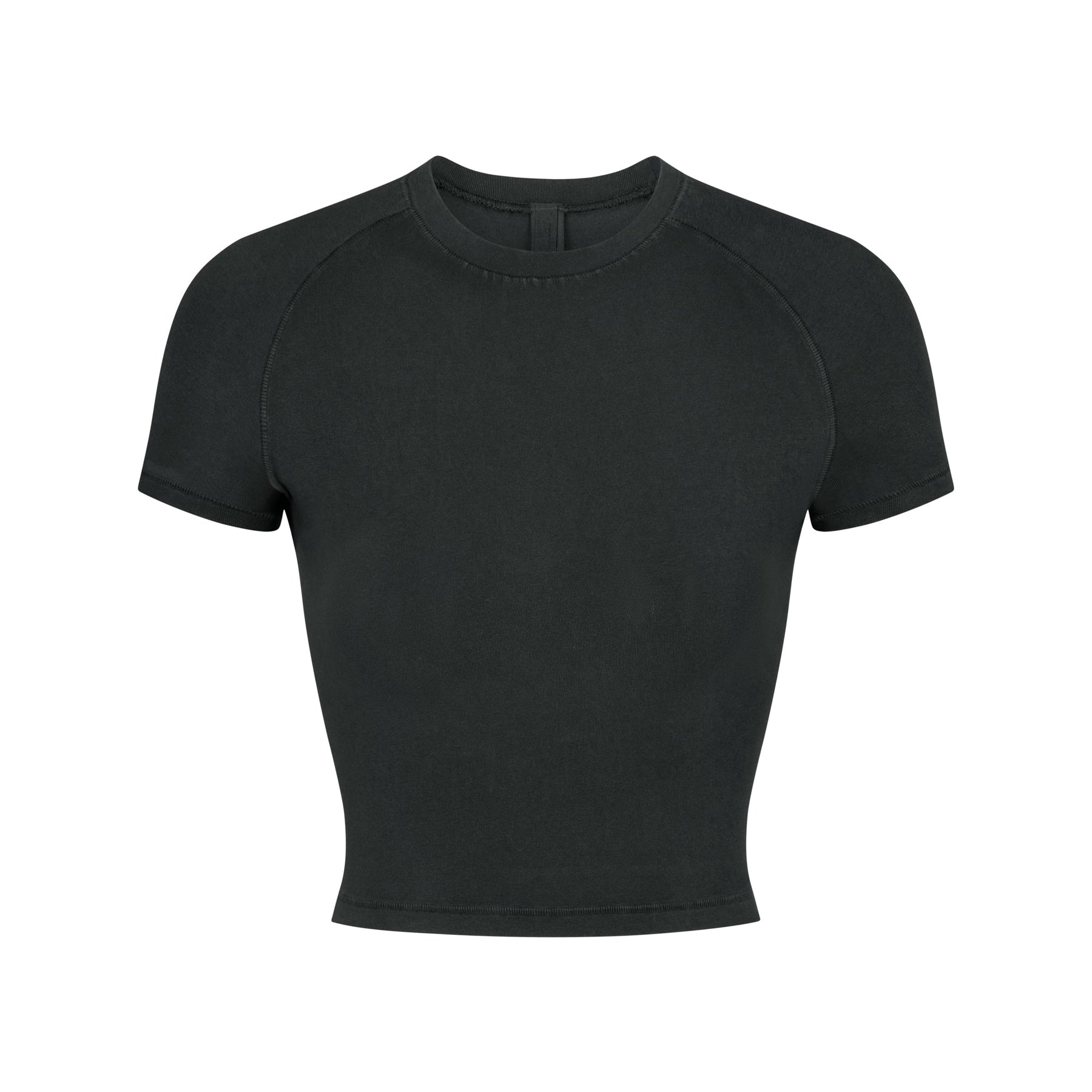 NEW VINTAGE CROPPED RAGLAN T-SHIRT | WASHED ONYX
