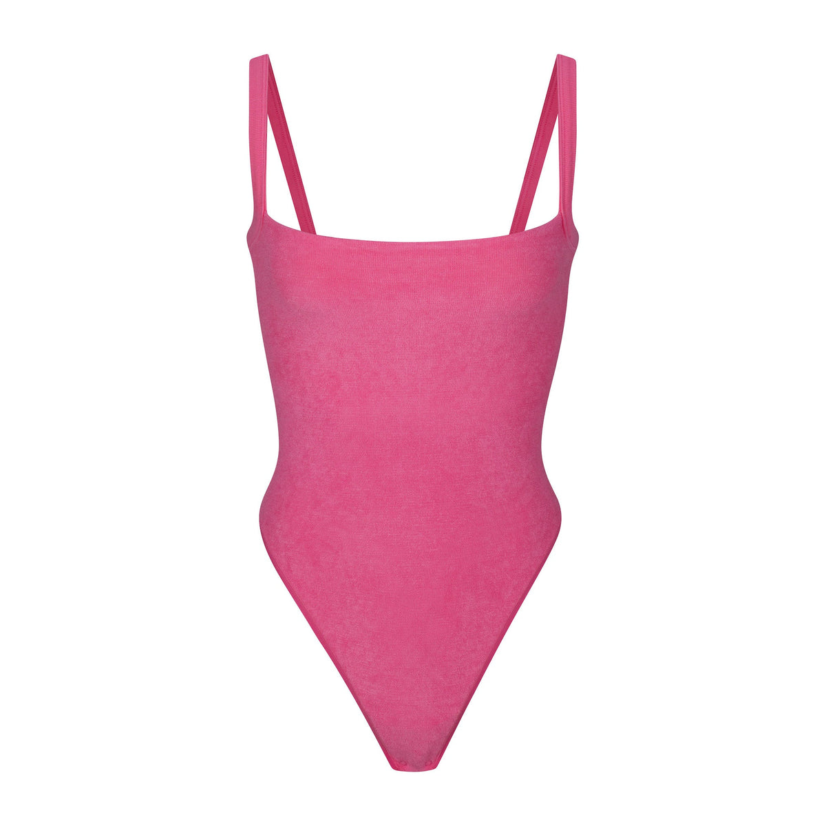 TERRY LOUNGE SEAMLESS BODYSUIT | WATERMELON
