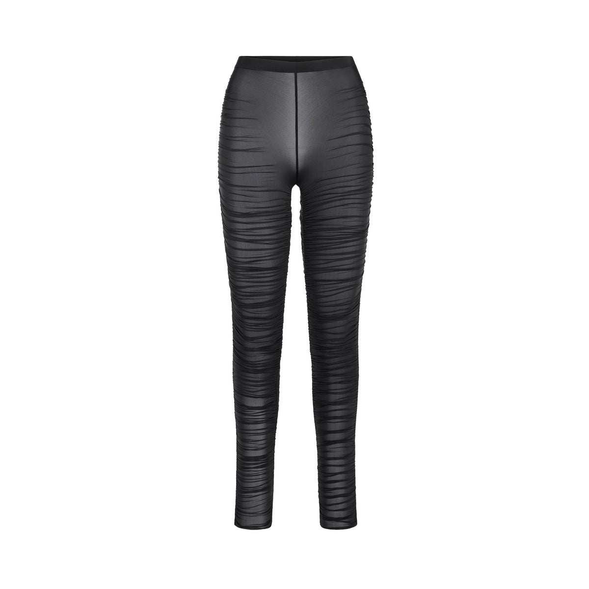 MILKY SHEER HIGH-WAISTED LEGGING | OBSIDIAN