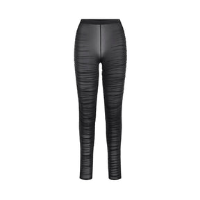 MILKY SHEER HIGH-WAISTED LEGGING | OBSIDIAN