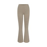 OUTDOOR HIGH-WAISTED FLARE LEGGING | TAUPE
