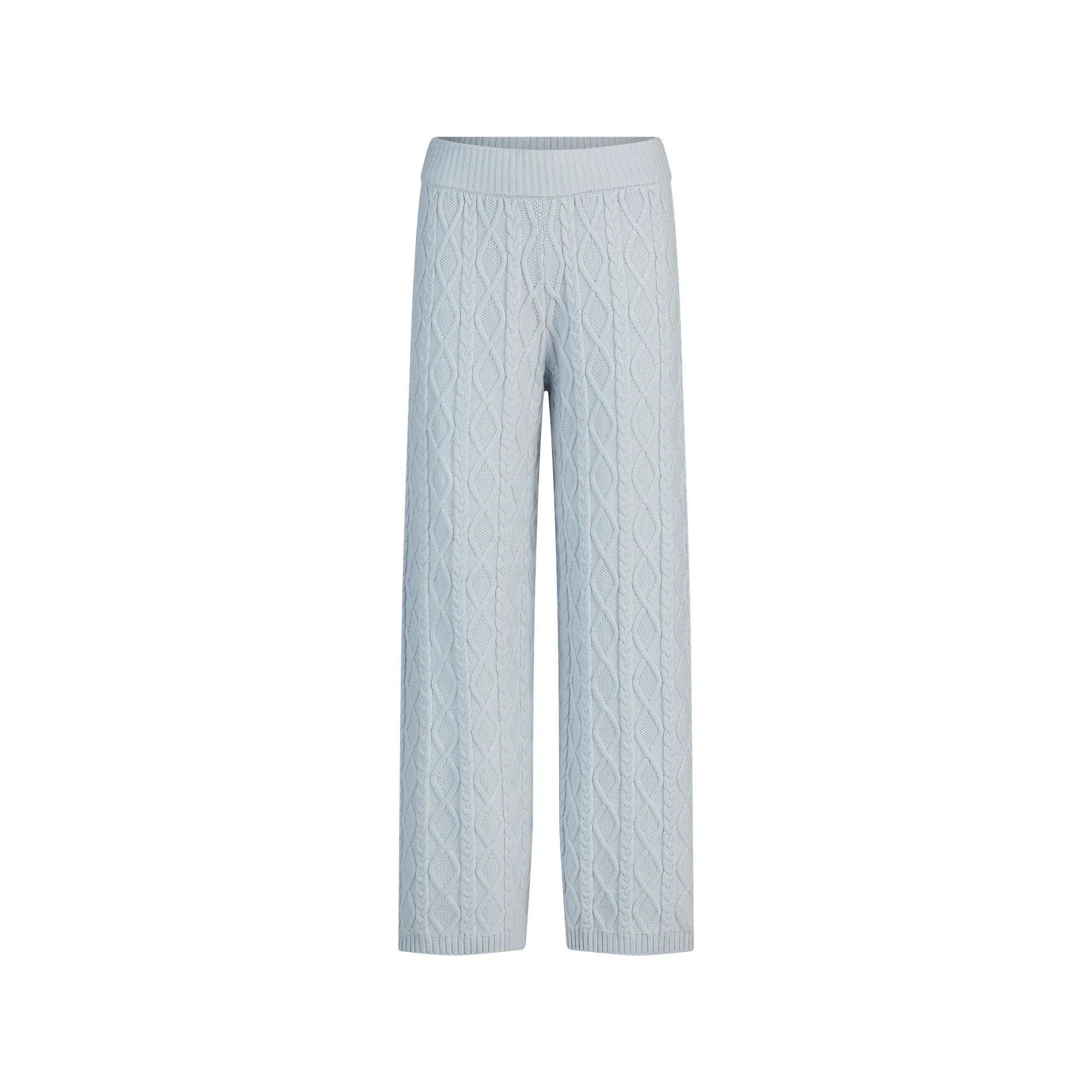 SWEATER KNITS CABLE KNIT STRAIGHT LEG PANT | ZEN BLUE