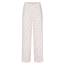 LOGO POINTELLE STRAIGHT LEG PANT | SNOW LACE HEARTS