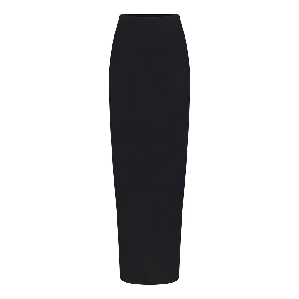 SOFT LOUNGE LONG SKIRT | ONYX