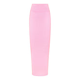 COTTON JERSEY FOLDOVER SKIRT | COTTON CANDY