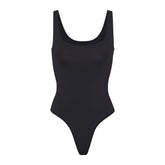 SOFT SMOOTHING SEAMLESS THONG BODYSUIT | ONYX