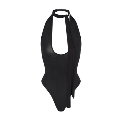 Cupro Jersey Halter Bodysuit