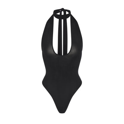 Cupro Jersey Halter Bodysuit