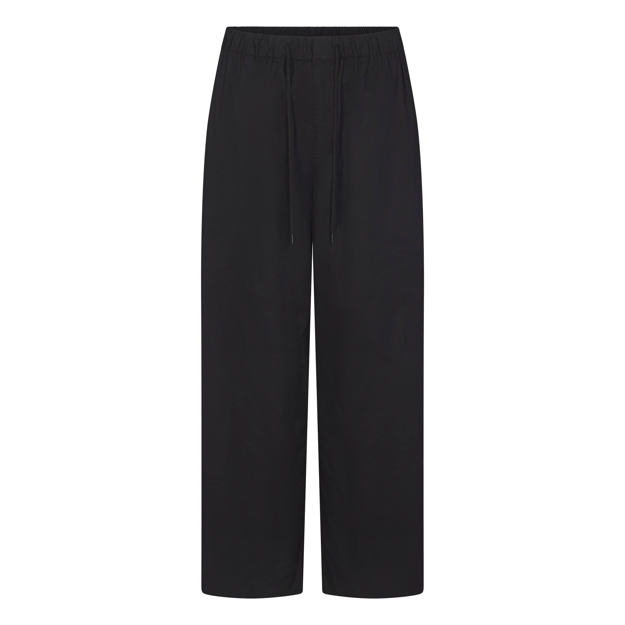 Woven Cotton Oversized Straight Leg Pant