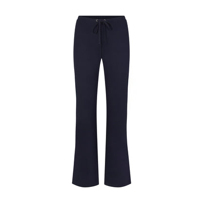 Drapey French Terry Straight Leg Pant