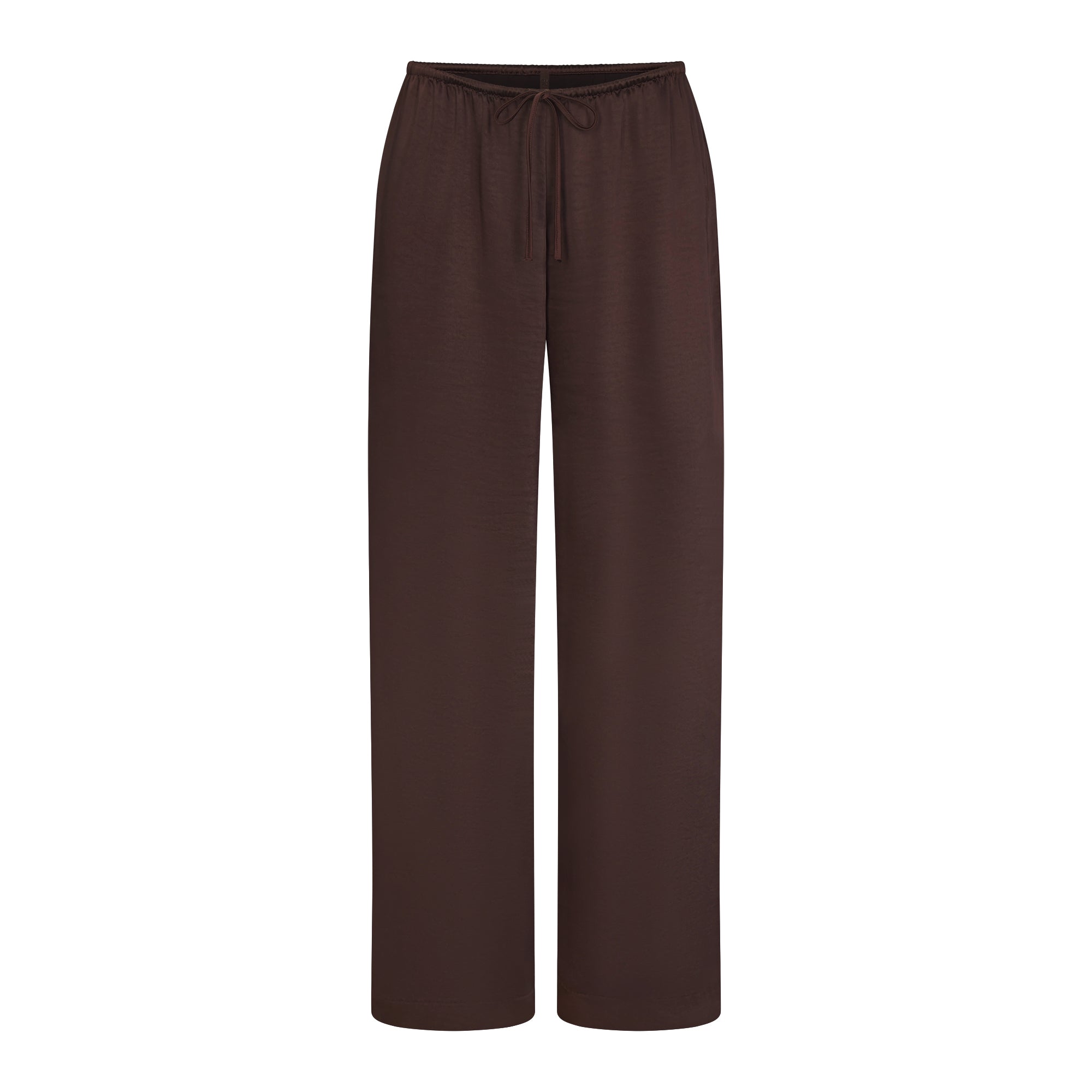 Lightweight Satin Straight Leg Pant