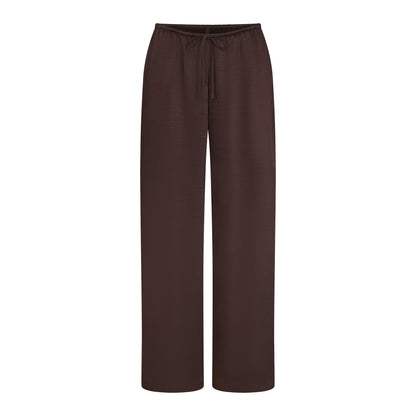 Lightweight Satin Straight Leg Pant