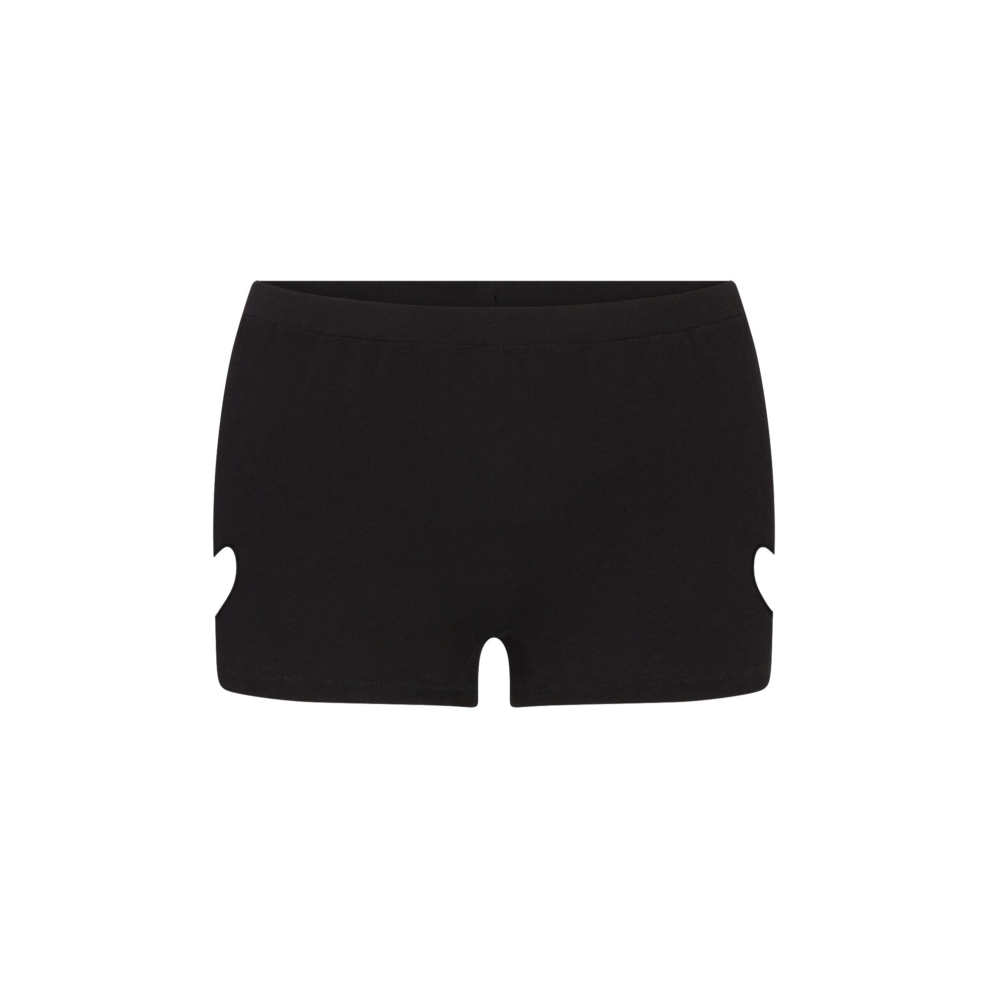 WORN IN JERSEY HEART MICRO SHORT | WASHED ONYX