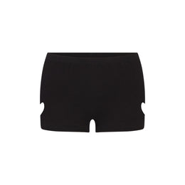 WORN IN JERSEY HEART MICRO SHORT | WASHED ONYX