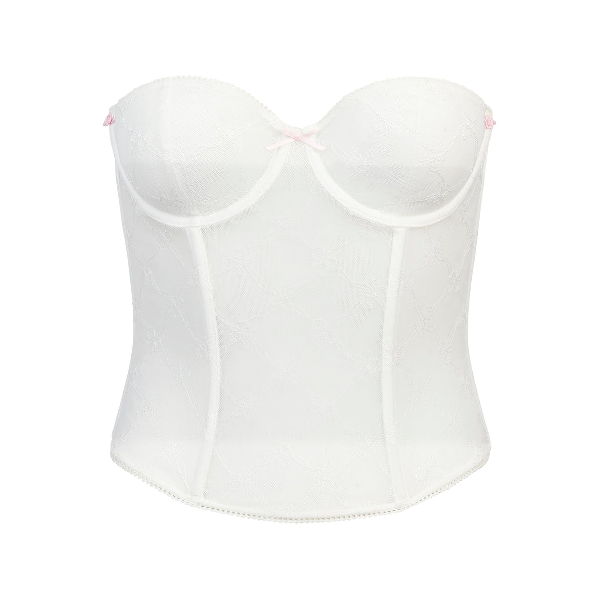 SPRING INTIMATES CORSET | MARBLE BOW TULLE