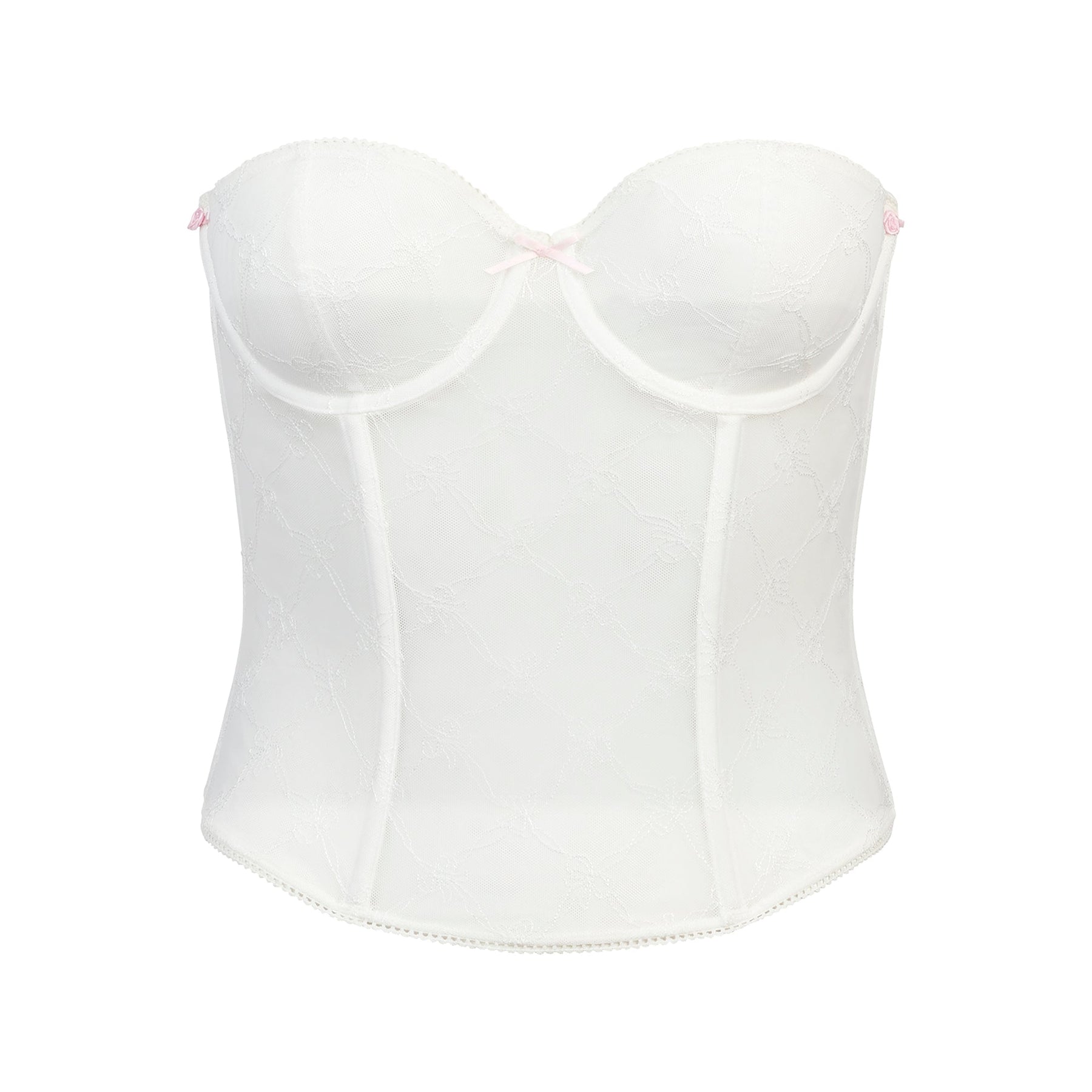SPRING INTIMATES CORSET | MARBLE BOW TULLE