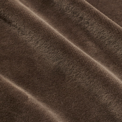 VELOUR SHRUNKEN TRACK JACKET | DARK SEPIA
