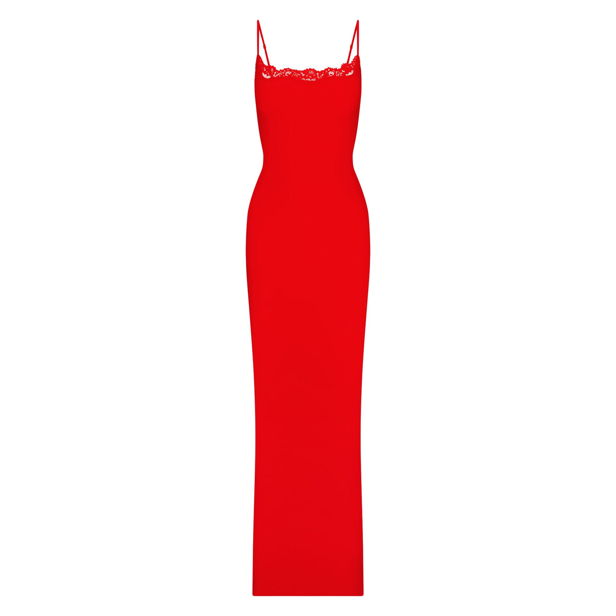 FITS EVERYBODY LACE LONG SLIP DRESS | CAYENNE