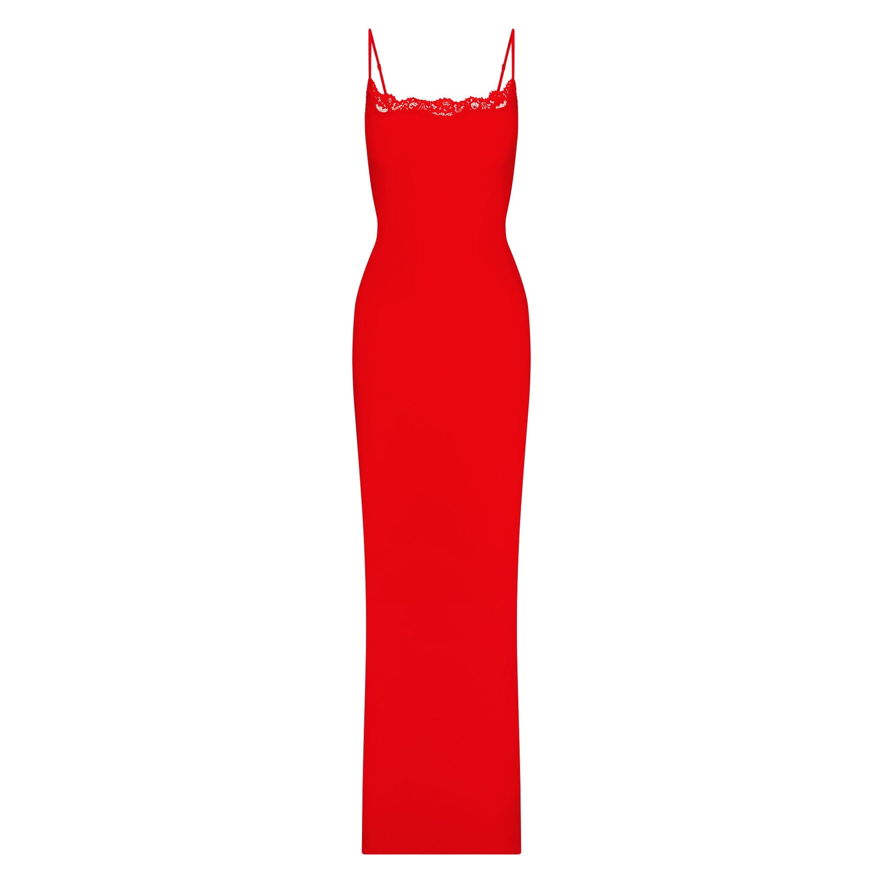 FITS EVERYBODY LACE LONG SLIP DRESS | CAYENNE