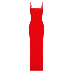 FITS EVERYBODY LACE LONG SLIP DRESS | CAYENNE