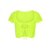 SUMMER MESH SUPER CROPPED TOP | HIGHLIGHTER
