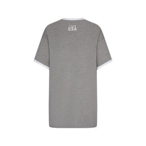 SKIMS FOR TEAM USA COTTON RIB PARALYMPIC T-SHIRT MINI DRESS | HEATHER GREY