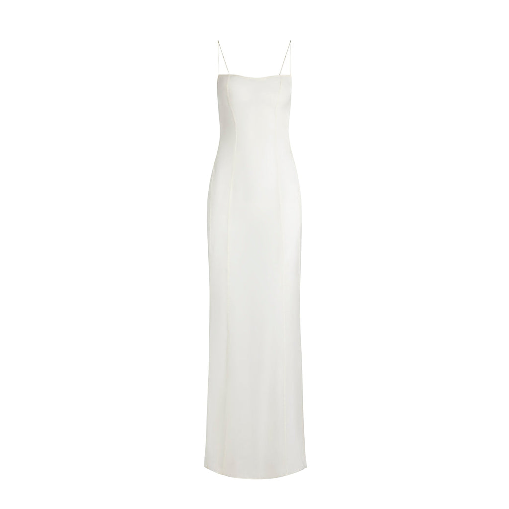 SKIMS ROMANCE LONG SLIP DRESS | IVORY
