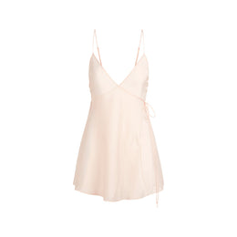 Skims Romance Wrap Mini Slip Dress