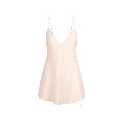 Skims Romance Wrap Mini Slip Dress