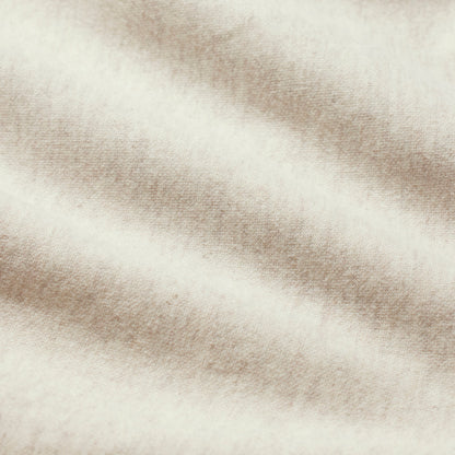 COTTON FLEECE FOLDOVER MINI SKIRT | OATMEAL HEATHER