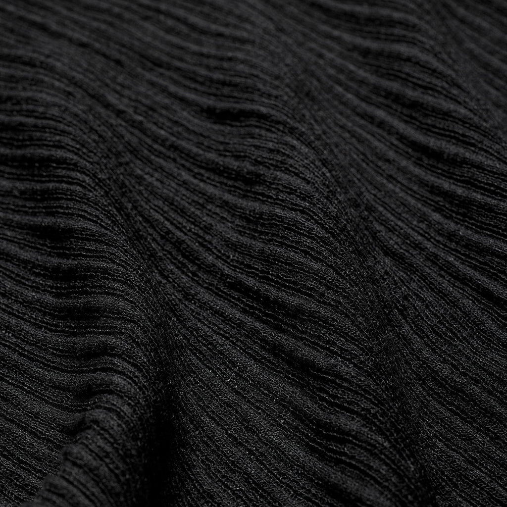 SHEER KNIT LONG CAMI DRESS | ONYX