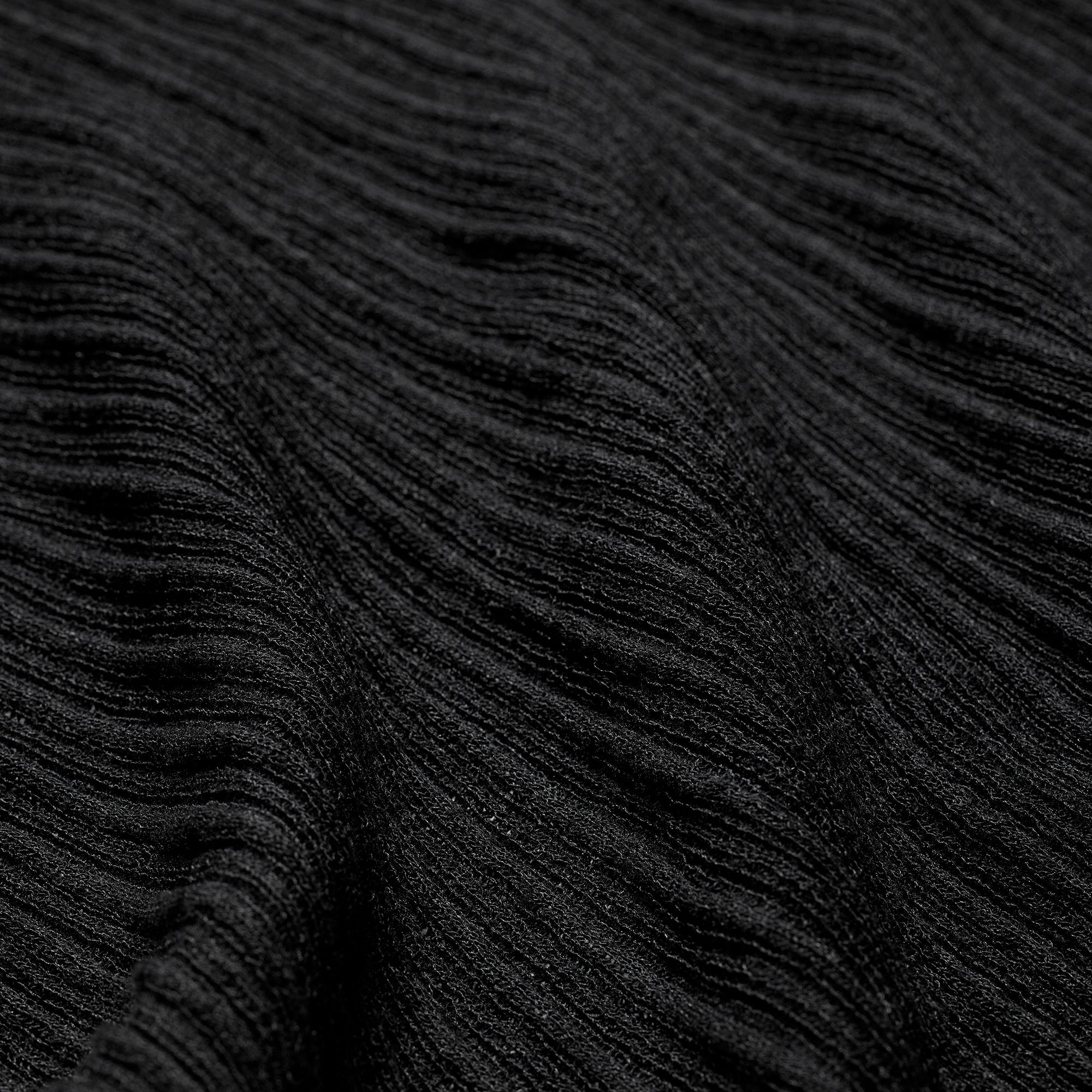 SHEER KNIT LONG CAMI DRESS | ONYX