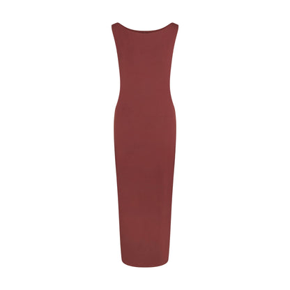 Smooth Layers Cut Out Long Dress