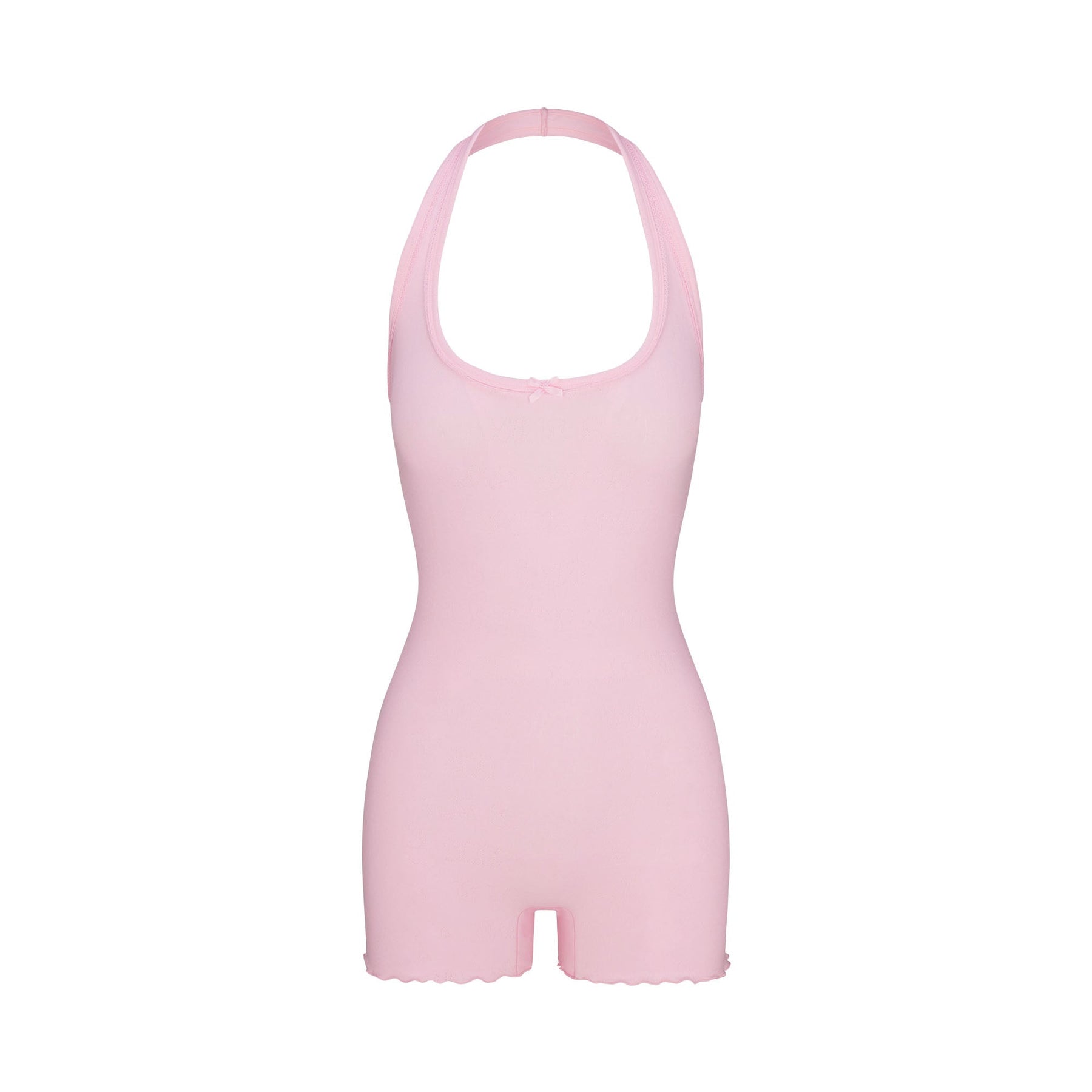 LOGO POINTELLE HALTER ONESIE | CHERRY BLOSSOM