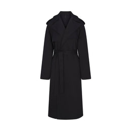 Boyfriend Fleece Oversized Trench Coat