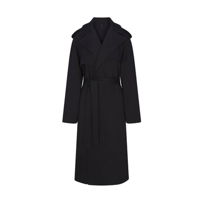 Boyfriend Fleece Oversized Trench Coat