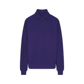 COTTON FLEECE OVERSIZED QUARTER ZIP PULLOVER | CONCORD