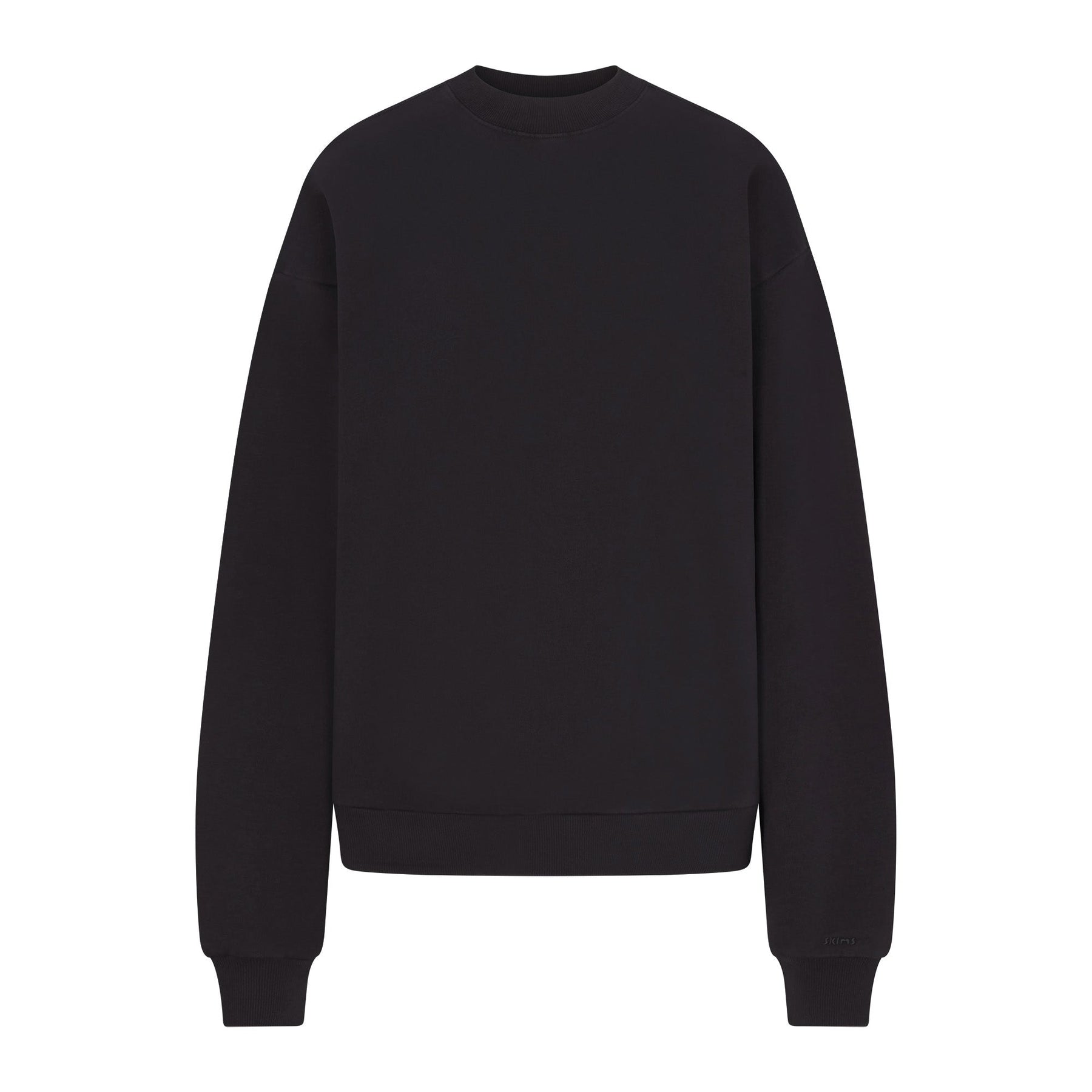 BOYFRIEND FLEECE CREWNECK | WASHED ONYX