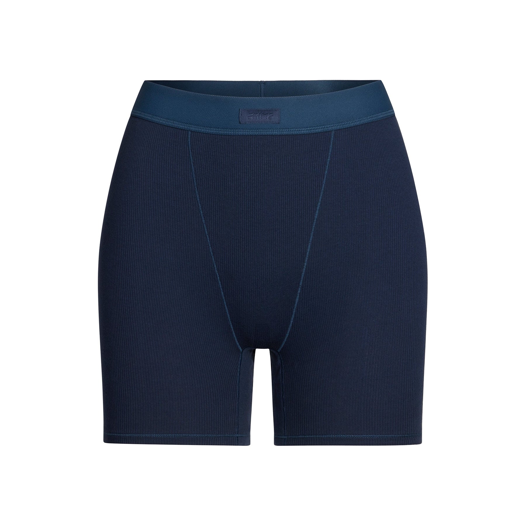 COTTON RIB BOXER | NAVY