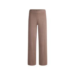 CASHMERE WIDE LEG PANT | UMBER