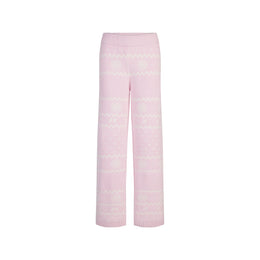 COZY LIGHT PANT | BABY PINK HEART FAIR ISLE
