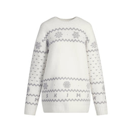 COZY LIGHT CREWNECK PULLOVER | MARBLE HEART FAIR ISLE