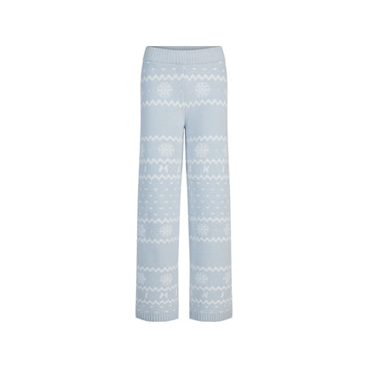 COZY LIGHT PANT | ZEN BLUE HEART FAIR ISLE