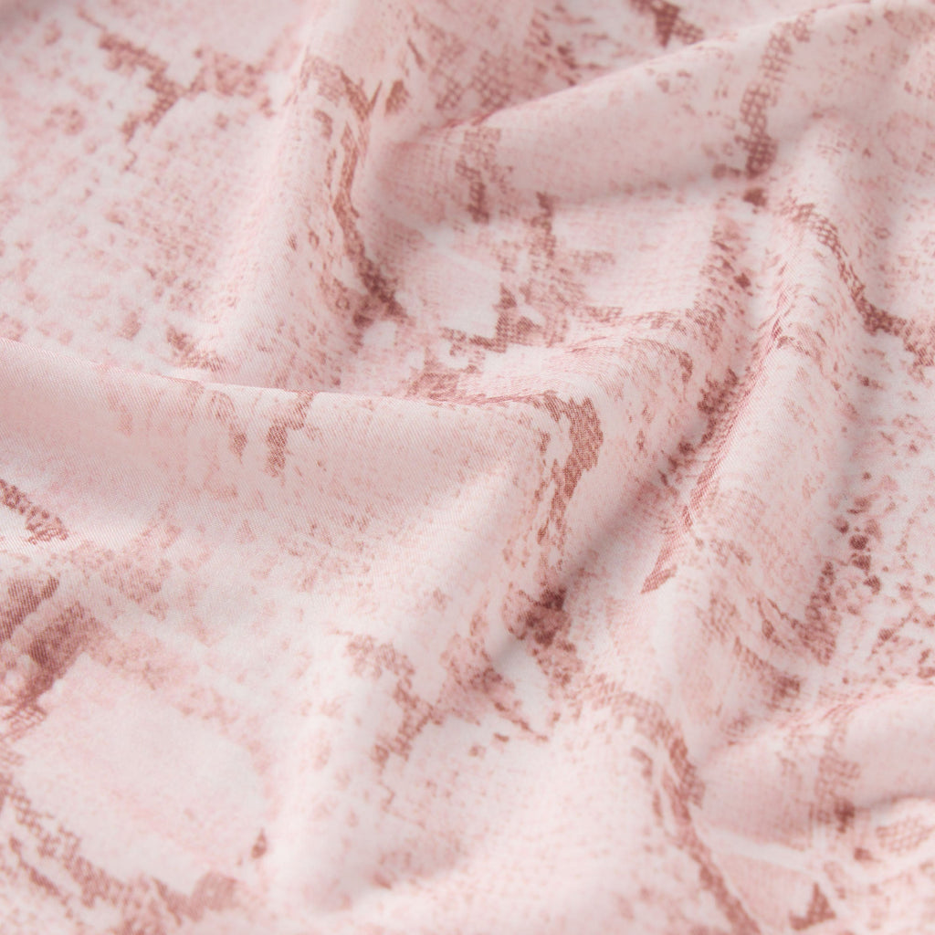 MILKY SHEER MIDI TUBE DRESS | ROSE PASTEL SNAKE PRINT