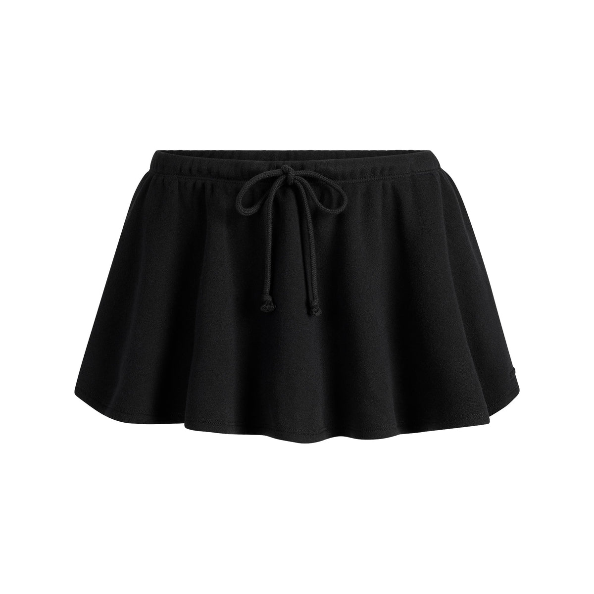 COTTON FLEECE MICRO SKIRT | ONYX