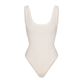 COTTON RIB TANK BODYSUIT | MARBLE