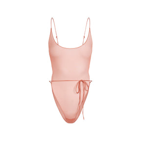 ULTRA FINE MESH BRIEF BODYSUIT | TERRACOTTA