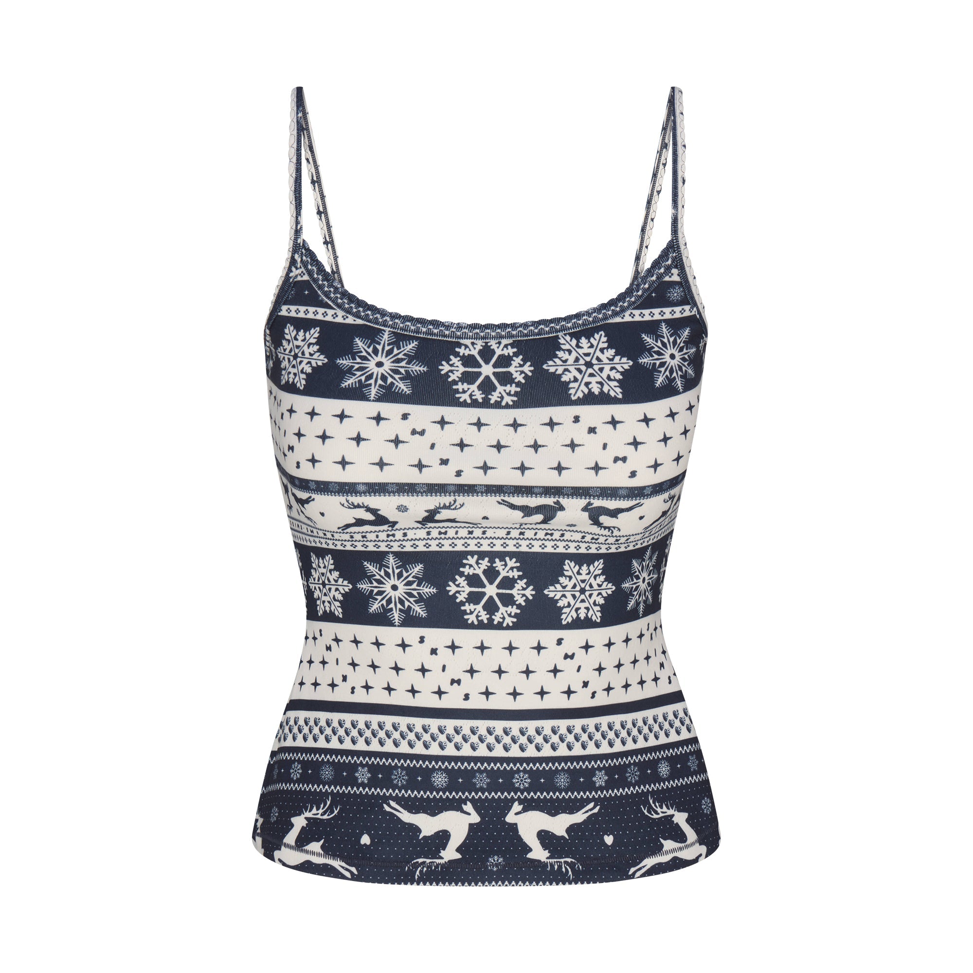 Logo Plush Pointelle Cami