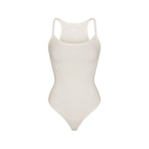 COTTON RIB CAMI BODYSUIT | MARBLE