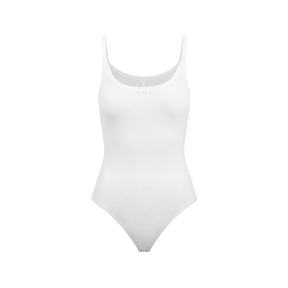 DROP NEEDLE POINTELLE CAMI BODYSUIT | SNOW